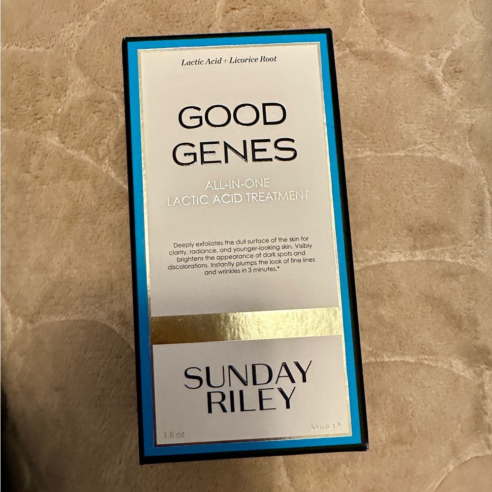 SUNDAY RILEY Good Genes All-In-One Lactic Acid Treatment Serum  1 oz NEW